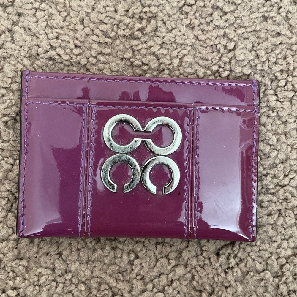 Coach patent card holder